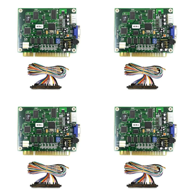 Usb Game Board Jamma - X64A-4X 60 In 1 Multicade PCB