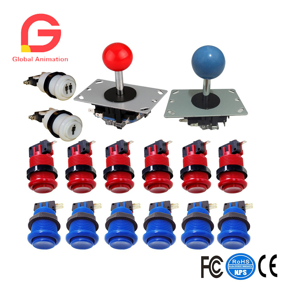 Arcade Game Cabinet - Classic Arcade Game Joystick with Push