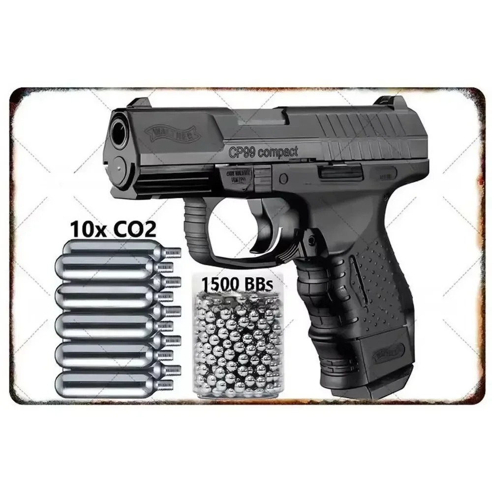 Gun Shooting Arcade - 2D Metal Decor Exquisitely Designed Pistol