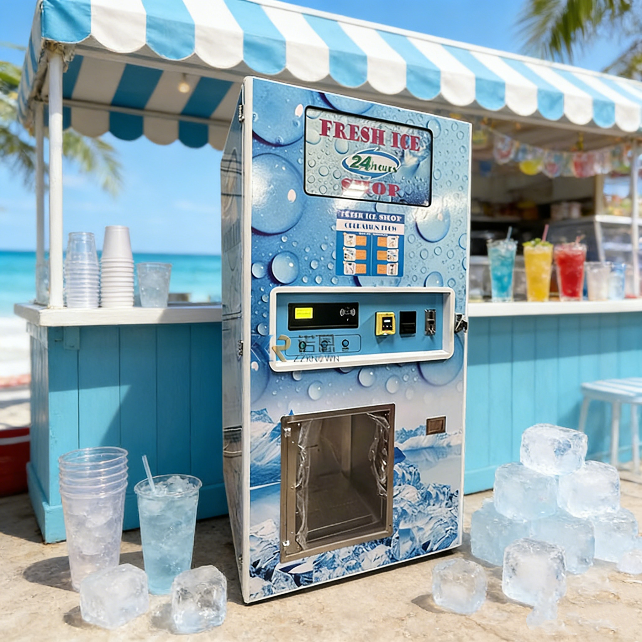 Commercial Vending Machine - Customized Automatic Ice Vending Machine |