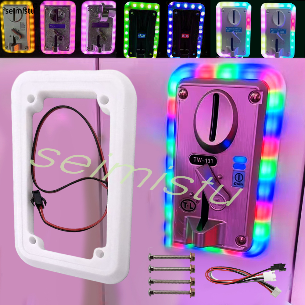 Arcade Game Vending Machine - Coin Acceptor LED Colorful LED Frame