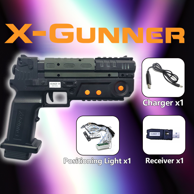 Gun Shooting Arcade - X-GUNNER Wireless Light Gun for PC