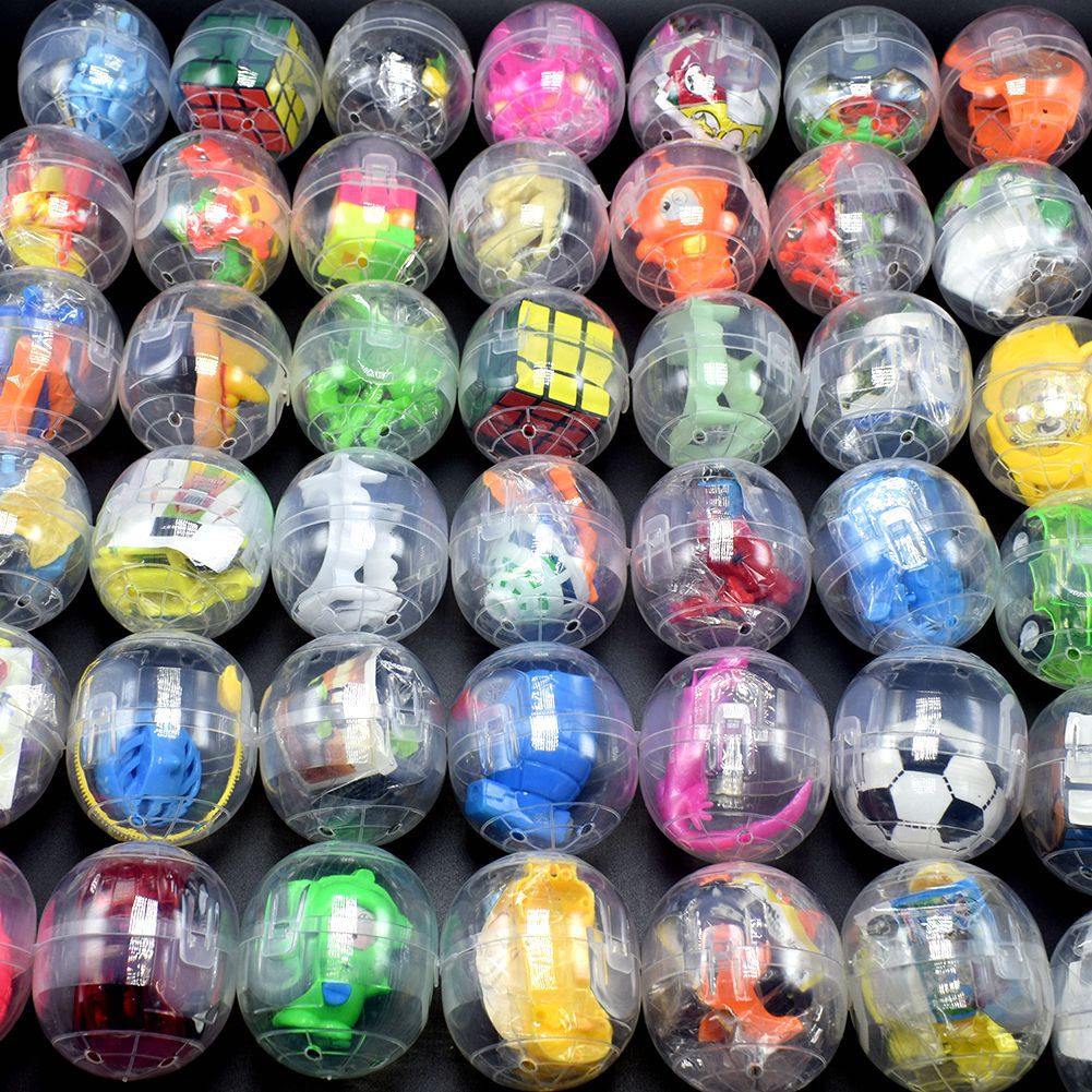 Coin Pusher Machine - 20PCS Gachapon Machine Transparent Gachapon Toys