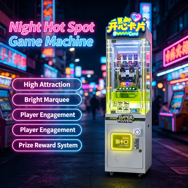 Arcade Card Vending Machine - Push Card Coin Operated Arcade Ticket