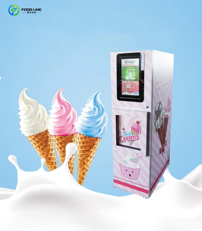 Commercial Vending Machine - Commercial automatic cone ice cream vending