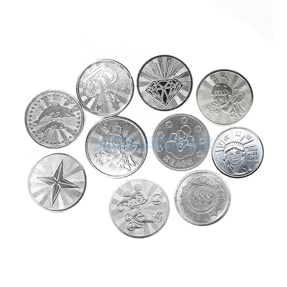 Arcade Game Vending Machine - 100PCS Coins Tokens Stainless Steel Collect