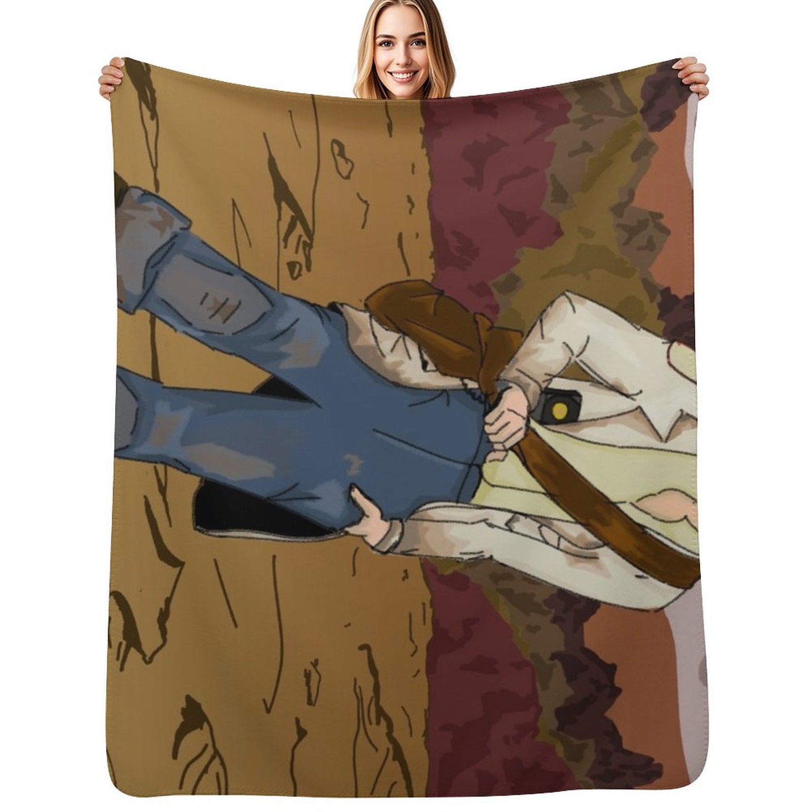 Arcade Vegas - New Vegas Arcade Gannon Throw Blanket