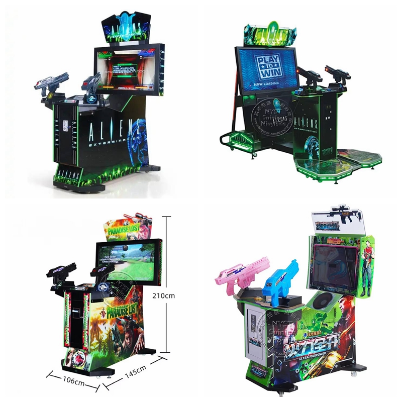 Gun Shooting Arcade - Aliens Gun Shooting Machine Game Room
