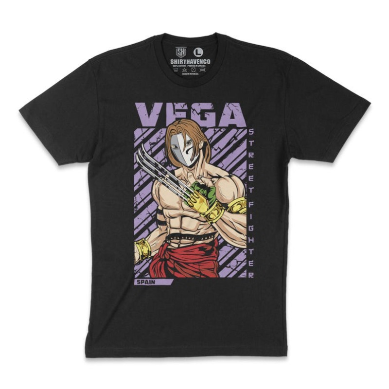 Arcade Vegas - 00012785#A-Vega T-Shirt Street Fighter Tee Retro