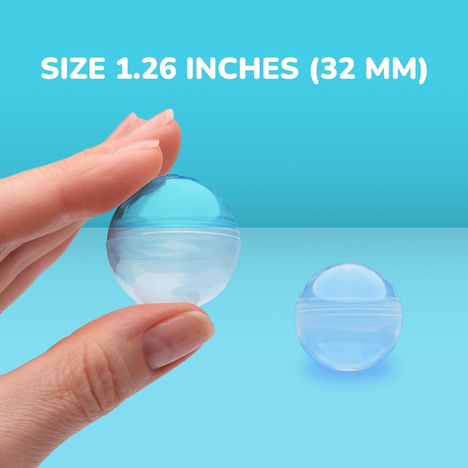 100pcs Clear Plastic Round Cap - Prize Capsule Toy Machine review and price
