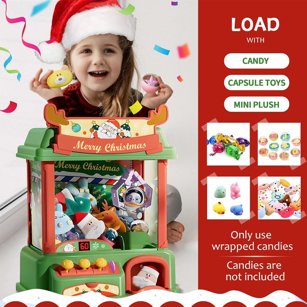 Christmas Claw Machine For Kid - Arcade Game Vending Machine review and price