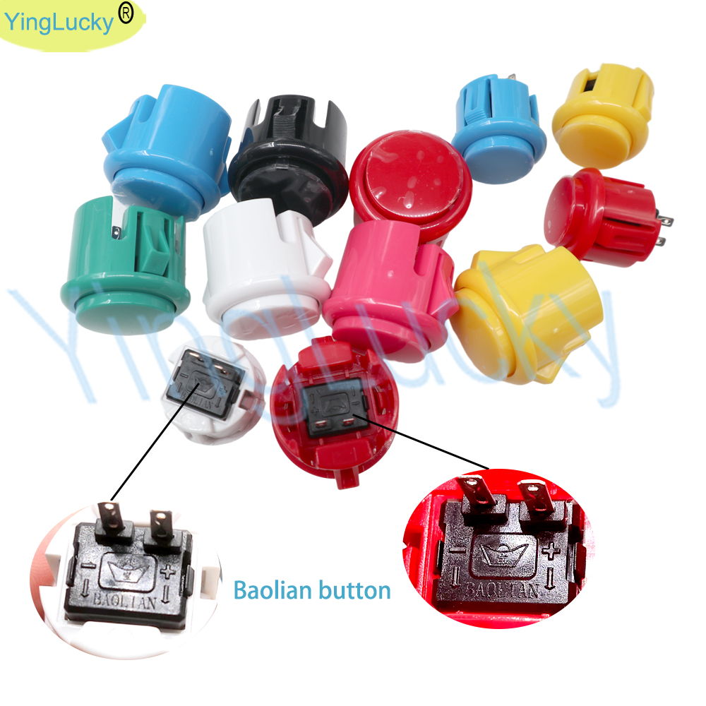 100 pcs Arcade buttons 30mm 24 - Joystick Arcade Parts review and price