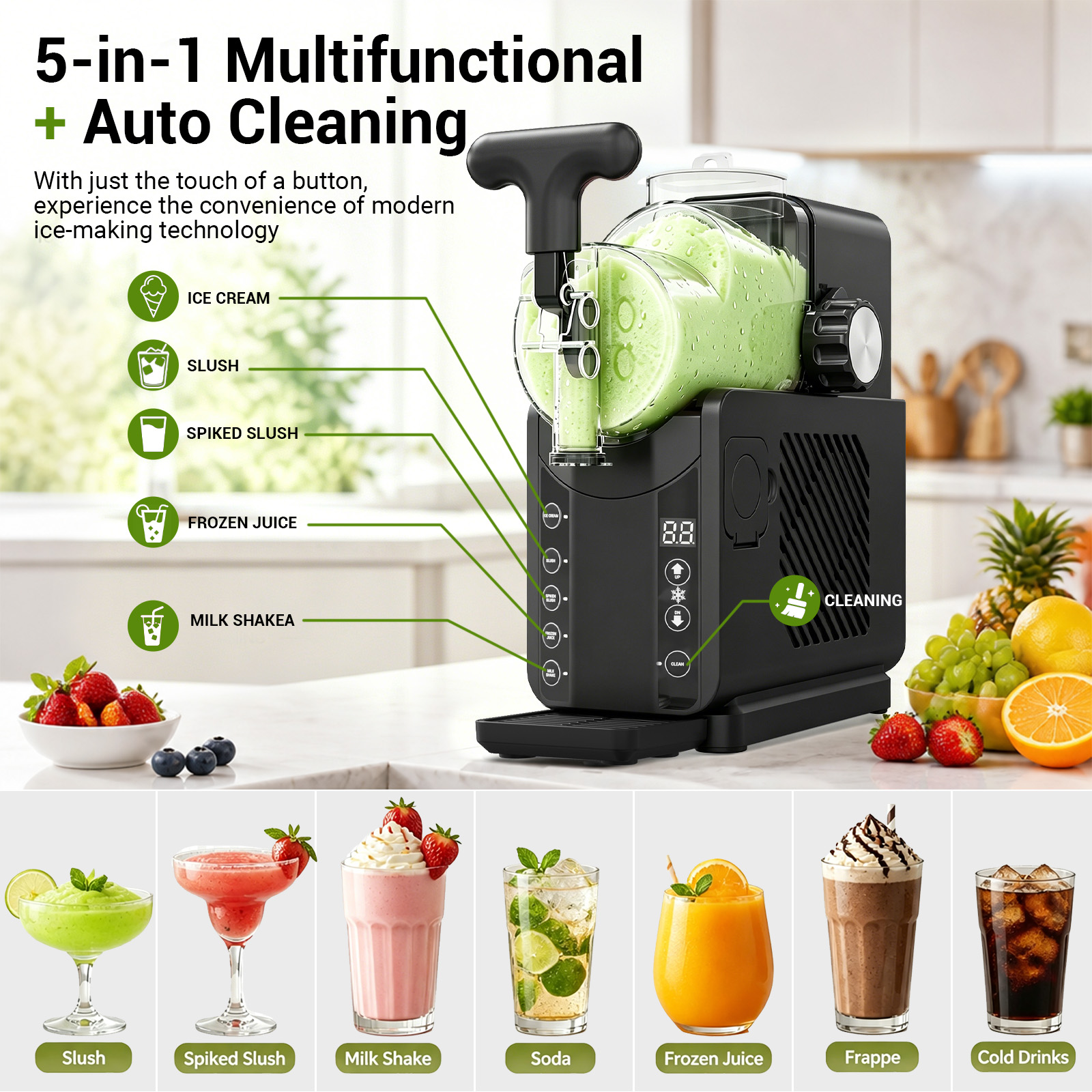 2-in-1 Slushie Machines & Soft - Slushie Machine Vending review and price