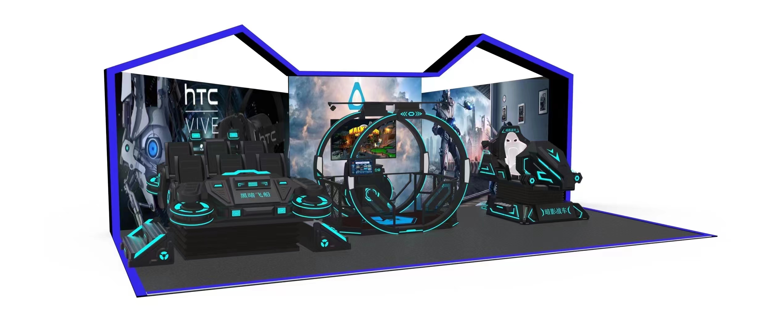 High Quality Theme Park 4 Seat - 9D Vr Simulator review and price