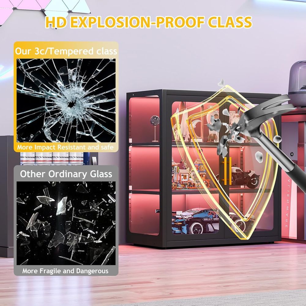 34 Tall Glass Door Display Cab - Glass Cabinet Display review and price