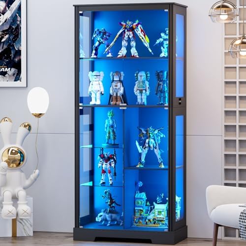 71'' Display Cabinet with 5-Ti - Glass Cabinet Display review and price