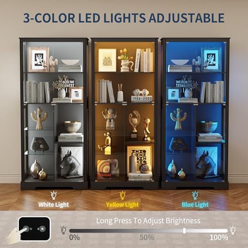 71'' Display Cabinet with 5-Ti - Glass Cabinet Display review and price
