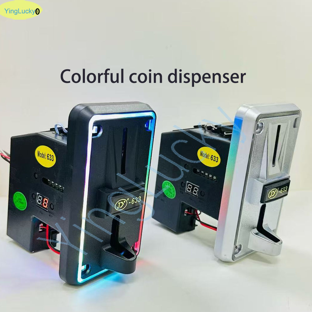 Colorful LED Multi Coin Accept - Coin Pusher Machine review and price