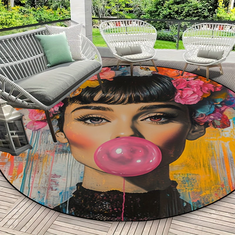 Graffiti Art Woman With Floral - Bubble Gum Machine review and price