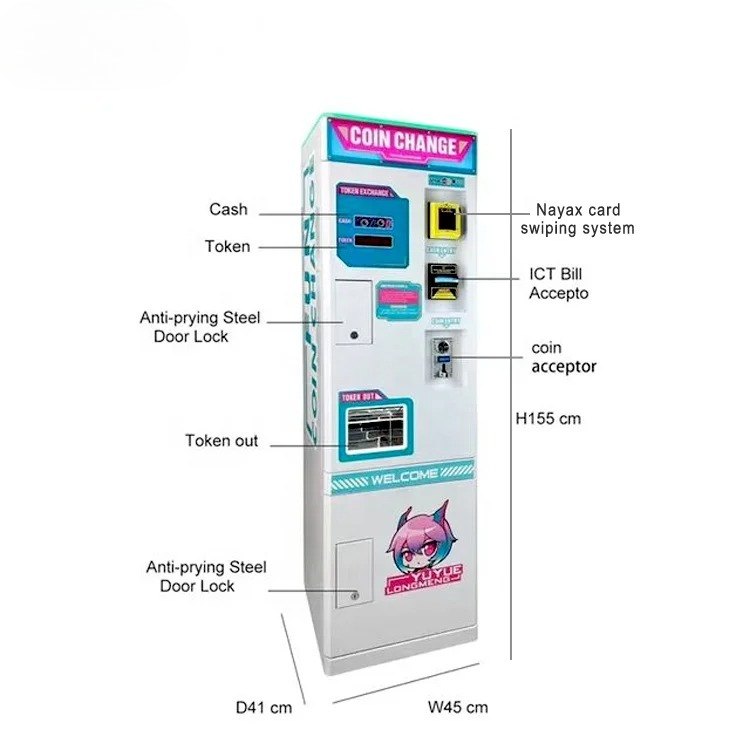 Hot Sale Nayax Card Swiping Sy - Arcade Card Vending Machine review and price