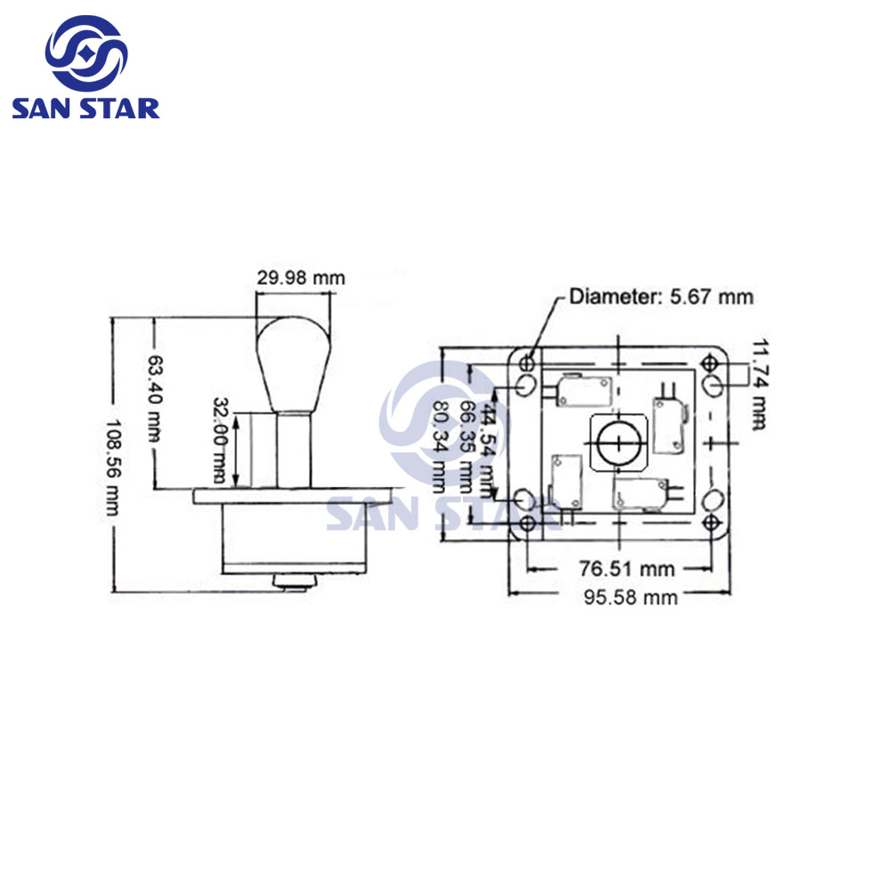 Nylon JS20 Plastic 4 mini arca - Joystick Arcade Parts review and price