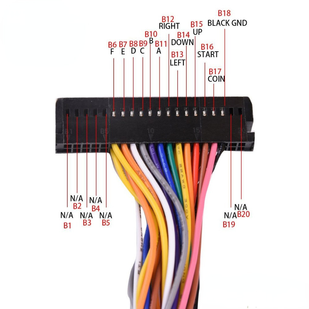 Arcade 40 Pin Cabinet Wire Har - Arcade Button Pcb review and price