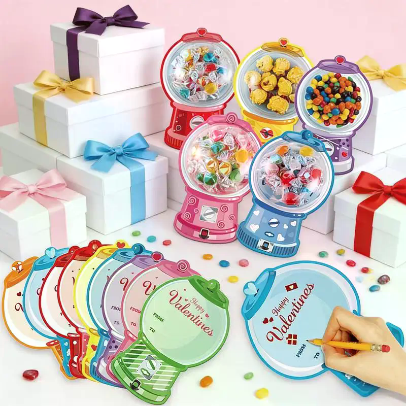 18/36 Pcs DIY Valentines Candy - Bubble Gum Machine review and price