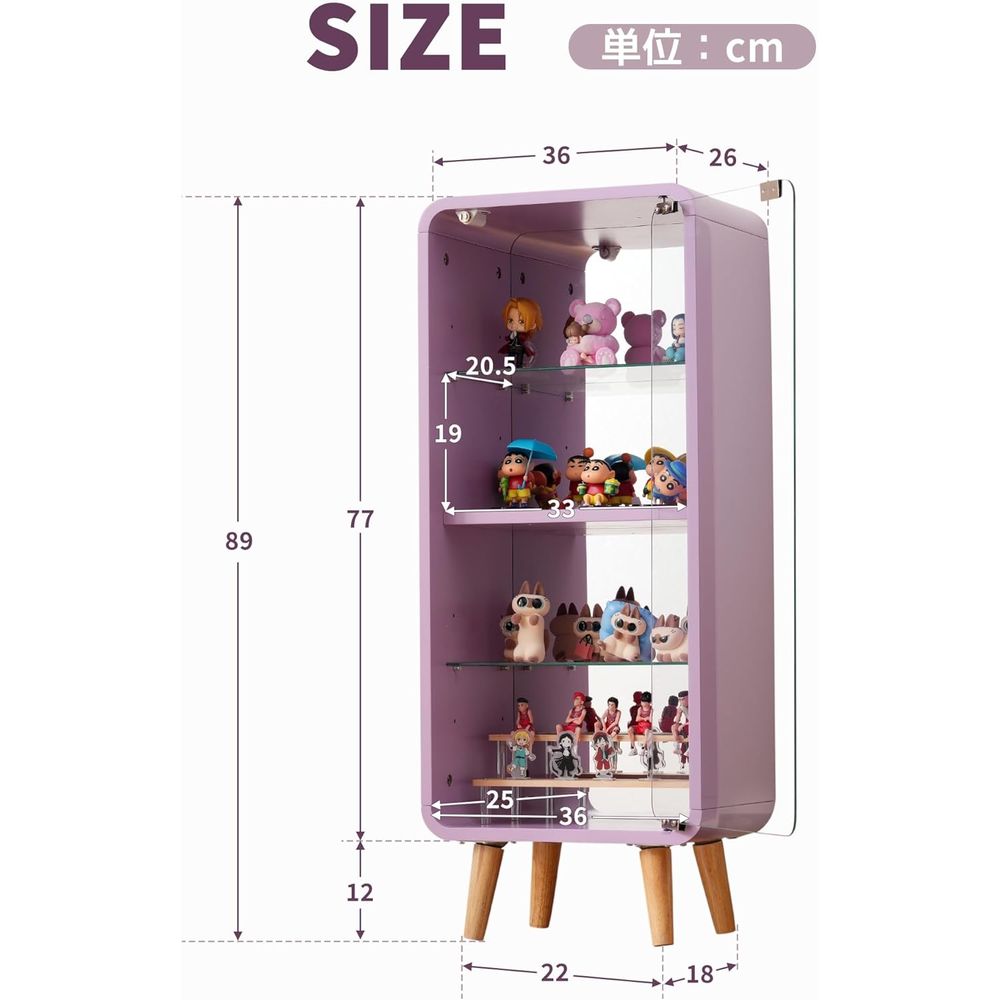 4-Tier Adjustable Glass Displa - Glass Cabinet Display review and price