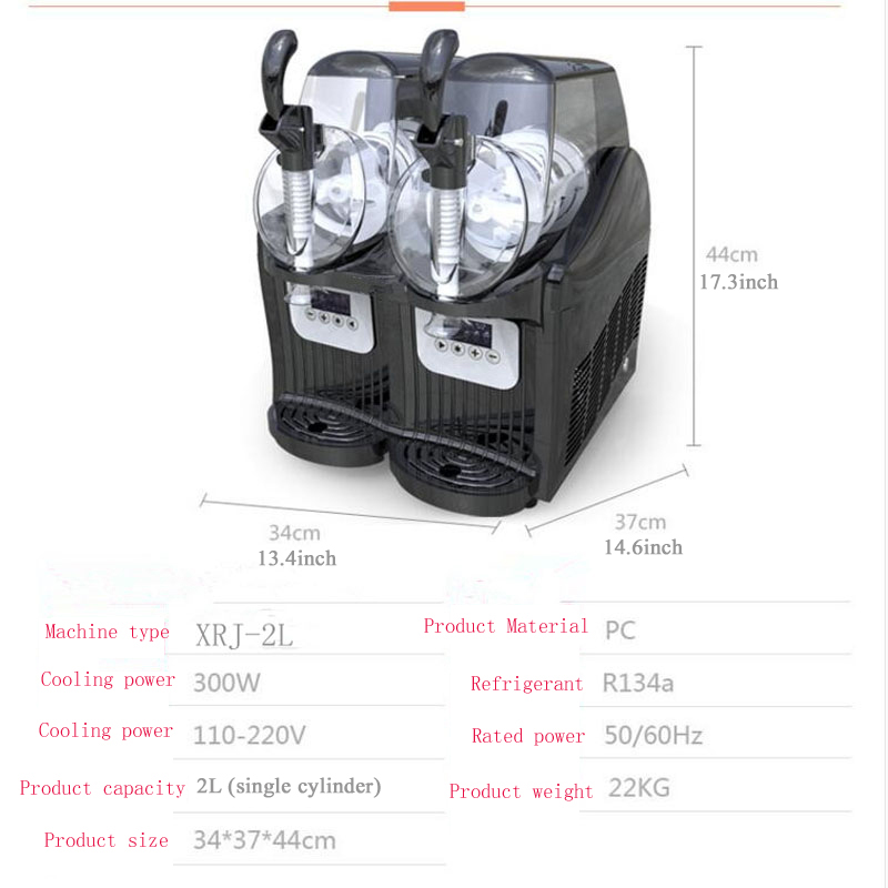 4L 2 Jar Commercial Slushie Ma - Slushie Machine Vending review and price