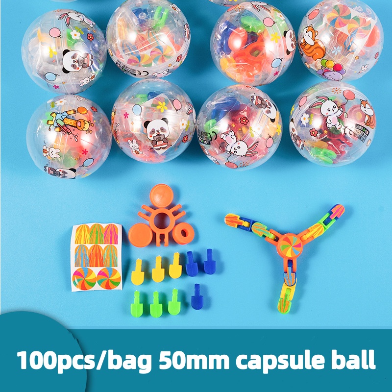 100pcs/bag 50mm capsule ball m - Prize Capsule Toy Machine review and price