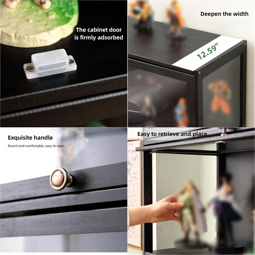 Acrylic Glass Curio Cabinet -  - Glass Cabinet Display review and price
