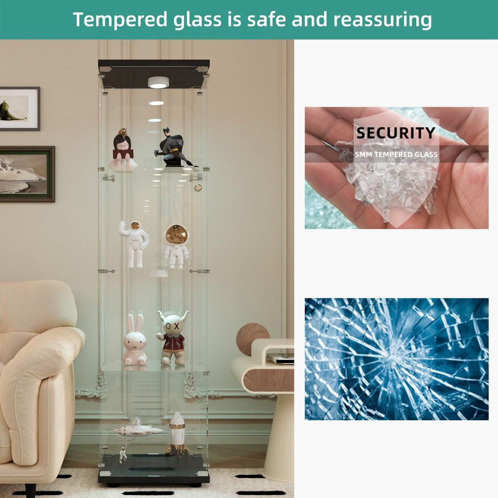 LED-Illuminated Glass Cabinet  - Glass Cabinet Display review and price