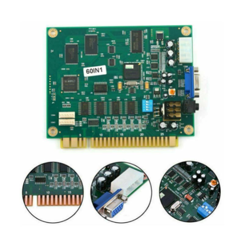 Efficient 4X 60 In 1 Multicade - Usb Game Board Jamma review and price