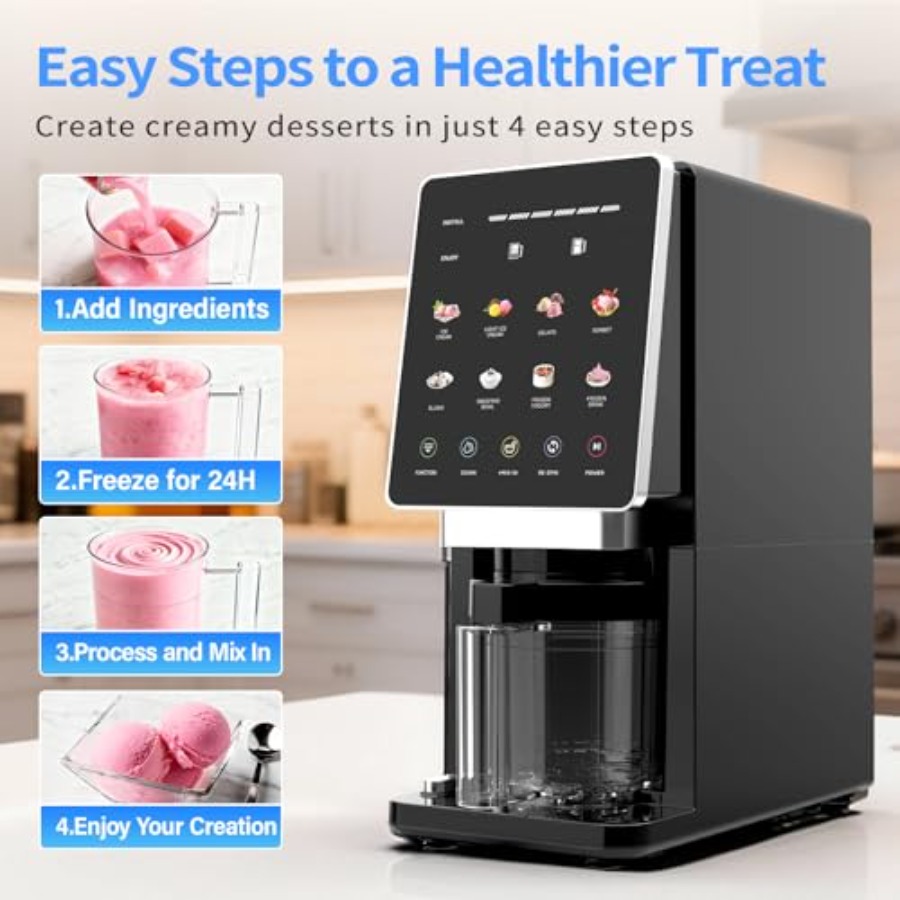 Ice Cream Maker 10-in-1 Frozen - Slushie Machine Vending review and price
