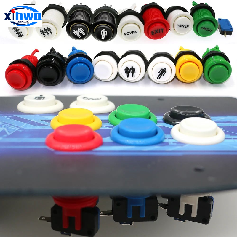 8Pcs Happ Style Push Button 28 - Joystick Arcade Parts review and price