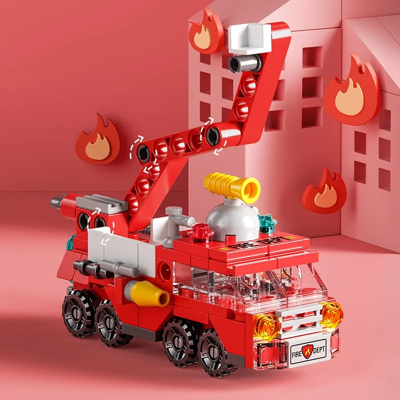 City Fire Car Building Blocks  - Claw Crane Machine review and price