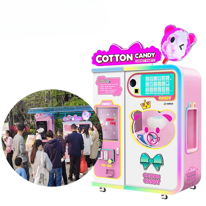 Customized Cotton Candy Vendin - Commercial Vending Machine review and price