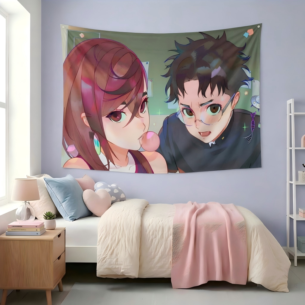 Cute Couple Tapestry Bubble Gu - Bubble Gum Machine review and price