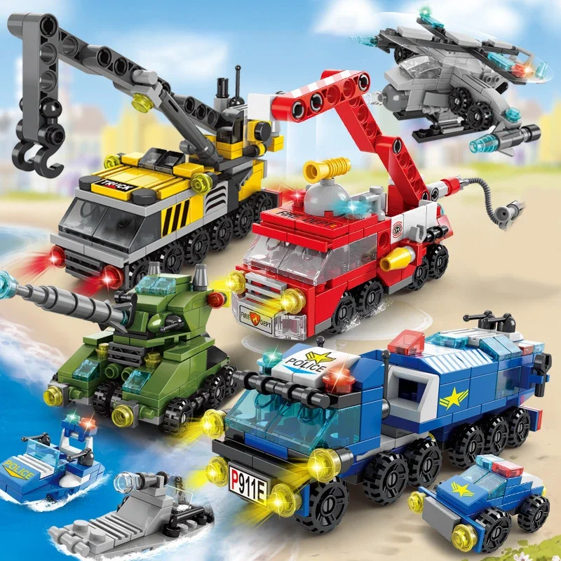 City Fire Car Building Blocks  - Claw Crane Machine review and price
