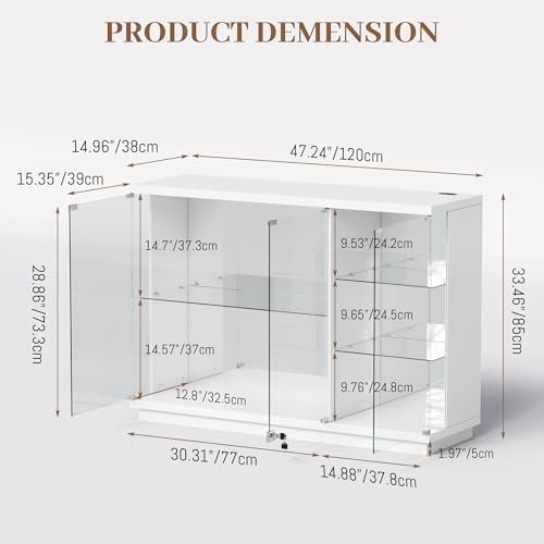 Glass Display Cabinet with Loc - Glass Cabinet Display review and price